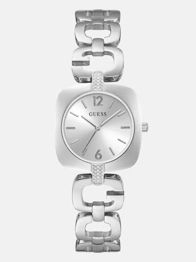 Guess Factory Silver-tone G-link Analog Watch