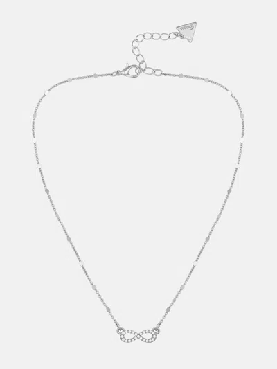 Guess Factory Silver-tone Infinity Necklace