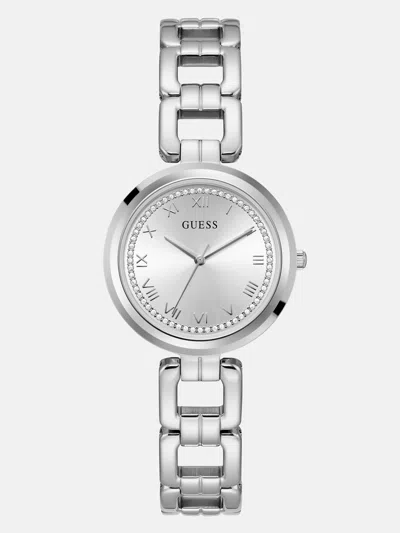 Guess Factory Silver-tone Round Analog Watch