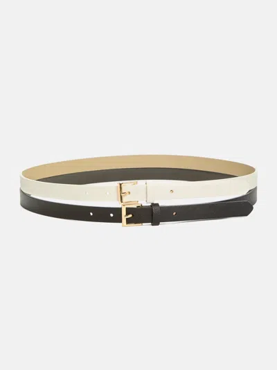 Guess Factory Skinny Faux-leather Belt Set