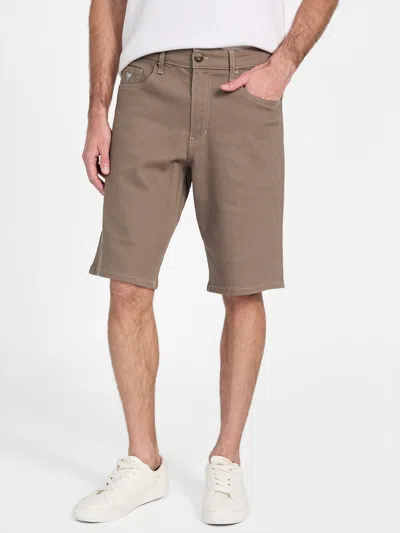 Guess Factory Slater Denim Shorts In Brown