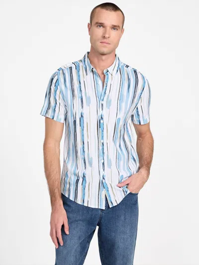 Guess Factory Sly Short-sleeve Shirt In Blue