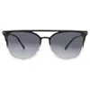 Guess Factory Smoke Gradient Browline Men's Sunglasses Gf5077 01b 59 In Black