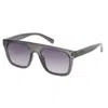Guess Factory Smoke Gradient Browline Men's Sunglasses Go00068 20b 55 In Gray