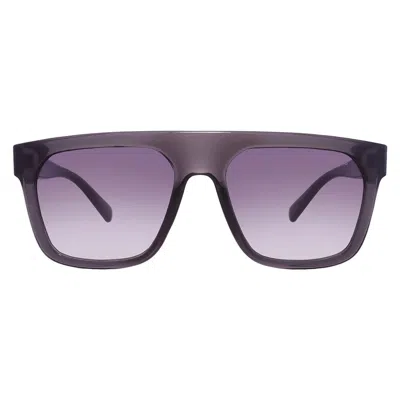 Guess Factory Smoke Gradient Browline Men's Sunglasses Go00068 20b 55 In Blue