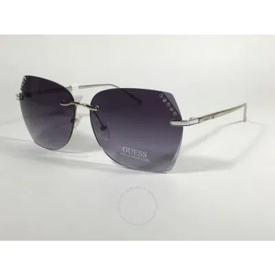 Guess Smoke Gradient Butterfly Ladies Sunglasses Guess Factory Smoke Gradient Butterfly Ladies Sunglasses  main image 4