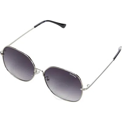 Guess Factory Smoke Gradient Butterfly Ladies Sunglasses Gf0385 10b 61 In Gray