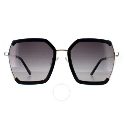 Guess Factory Smoke Gradient Butterfly Ladies Sunglasses Gf0418 01b 58 In Black