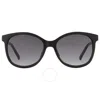 Guess Factory Smoke Gradient Cat Eye Ladies Sunglasses Gf0394 01b 56 In Black