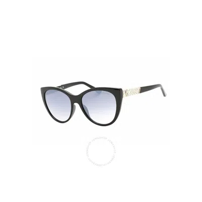 Guess Factory Smoke Gradient Cat Eye Ladies Sunglasses Gf6069 01b 57 In Black