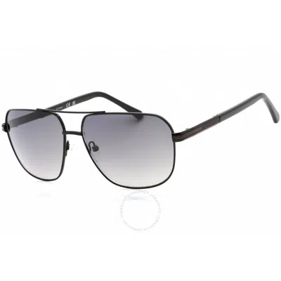 Guess Factory Smoke Gradient Navigator Men's Sunglasses Gf0245 01b 60 In Gray