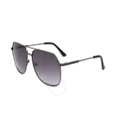Guess Factory Smoke Gradient Navigator Men's Sunglasses Gf5079 08b 61 In Gray