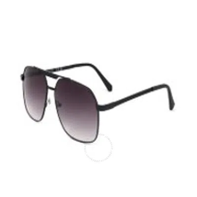 Guess Factory Smoke Gradient Navigator Men's Sunglasses Gf5095 02b 61 In Black