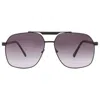 Guess Factory Smoke Gradient Navigator Men's Sunglasses Gf5095 02b 61 In Brown