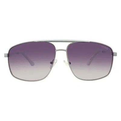 Guess Factory Smoke Gradient Navigator Men's Sunglasses Go00063 10b 59 In Purple
