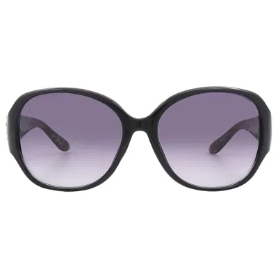 Guess Factory Smoke Gradient Oval Ladies Sunglasses Gf0284 01b 60 In Black