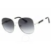 Guess Factory Smoke Gradient Oval Ladies Sunglasses Gf6190 10b 58