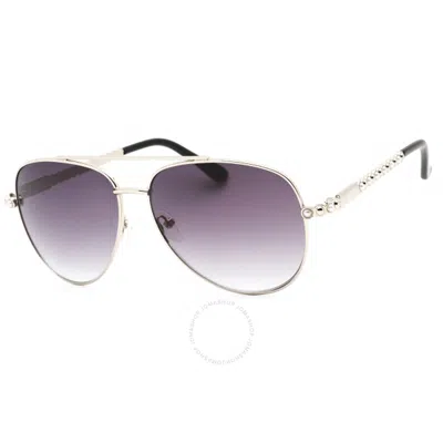 Guess Factory Smoke Gradient Pilot Ladies Sunglasses Gf0356 10b 59 In Purple