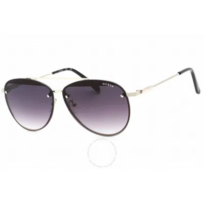 Guess Factory Smoke Gradient Pilot Ladies Sunglasses Gf0386 10b 63 In Black