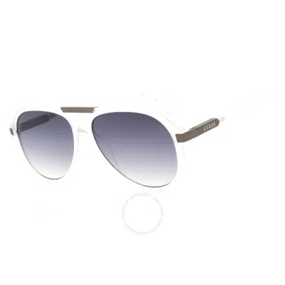 Guess Factory Smoke Gradient Pilot Men's Sunglasses Gf0237 27b 57 In N/a