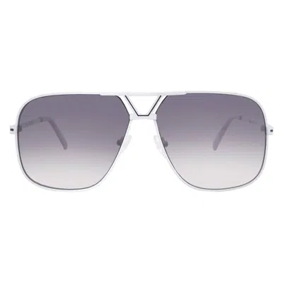 Guess Factory Smoke Gradient Pilot Men's Sunglasses Go00066 21b 61 In Metallic