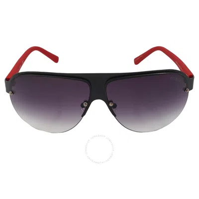 Guess Factory Smoke Gradient Pilot Unisex Sunglasses Gf0148 02b 64 In Black