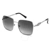 Guess Factory Smoke Gradient Rectangular Ladies Sunglasses Gf6115 10b 57 In Grey
