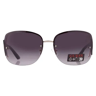 Guess Factory Smoke Gradient Rectangular Ladies Sunglasses Go00034 32b 65 In Gray