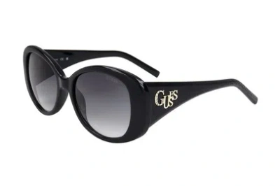 Guess Factory Smoke Gradient Round Ladies Sunglasses Gf00058 01b 54