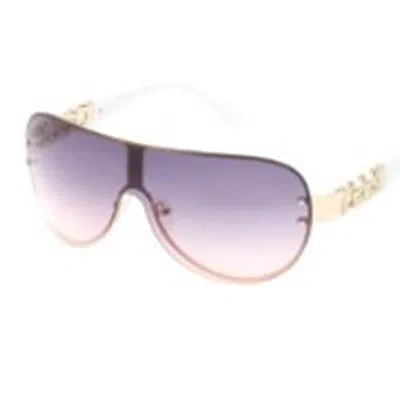 Guess Factory Smoke Gradient Shield Ladies Sunglasses Go00037 32b 00 In Purple
