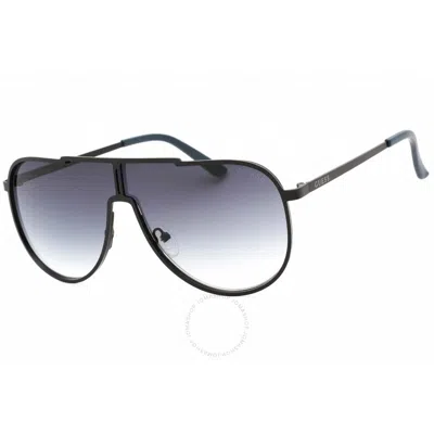 Guess Factory Smoke Gradient Shield Men's Sunglasses Gf0199 02b 00 In Black