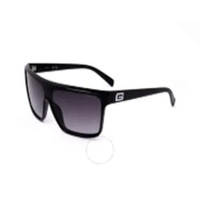 Guess Factory Smoke Gradient Shield Men's Sunglasses Gf5061 01b 00 In Black