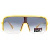 Guess Factory Smoke Gradient Shield Men's Sunglasses Go00054 39b 00 In Yellow