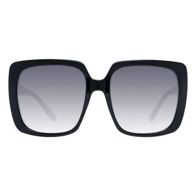 Guess Factory Smoke Gradient Square Ladies Sunglasses Gf6142 01b 57