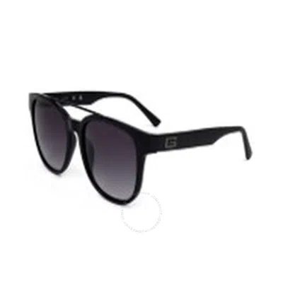Guess Factory Smoke Gradient Square Men's Sunglasses Gf5075 01b 56 In Black