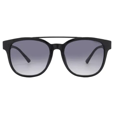 Guess Factory Smoke Gradient Square Men's Sunglasses Gf5075 01b 56 In Black