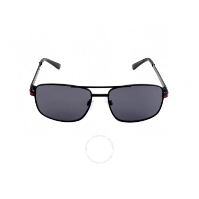 Guess Factory Smoke Mirror Navigator Unisex Sunglasses Gf4013 01c 52 In Black