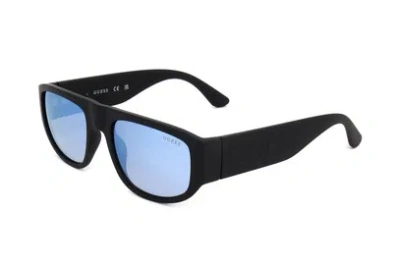 Guess Factory Smoke Mirror Rectangular Men's Sunglasses Gf5107 02c 54