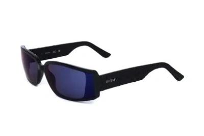 Guess Factory Smoke Mirror Rectangular Men's Sunglasses Gf5127 01c 65