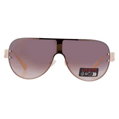 Guess Factory Smoke Mirror Shield Ladies Sunglasses Go00037 32c 00 In Multi