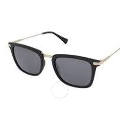 Guess Factory Smoke Mirror Square Men's Sunglasses Gf5017 01c 52 In Black