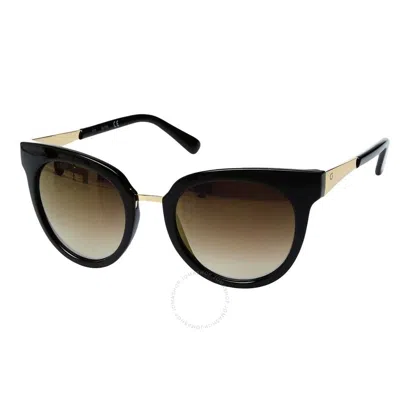 Guess Factory Smoke Mirror Teacuo Ladies Sunglasses Gf0309 01c 52 In Black