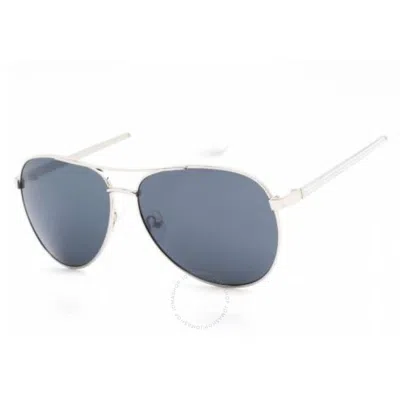 Guess Factory Smoke Pilot Men's Sunglasses Gf0251 10a 59 In Blue