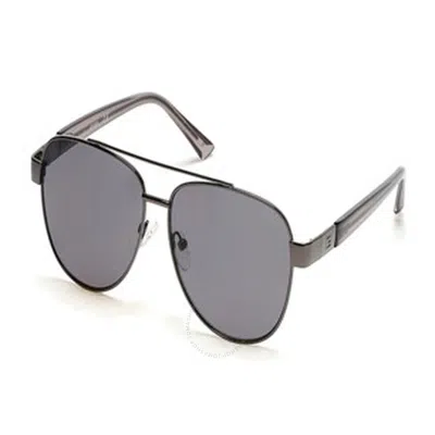 Guess Factory Smoke Pilot Men's Sunglasses Gf5094 08a 58 In Black