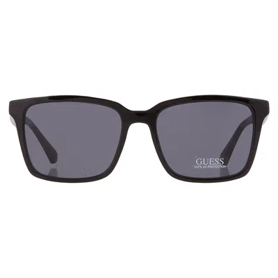 Guess Factory Smoke Pilot Men's Sunglasses Gf5097 01a 56 In Black