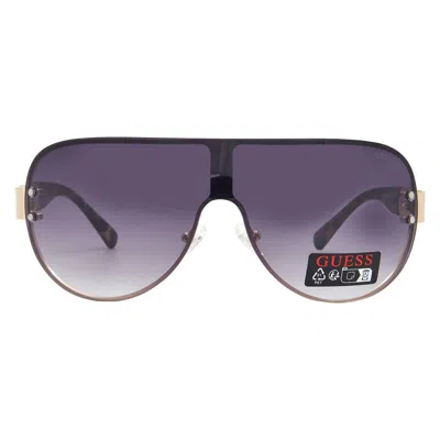 Guess Factory Smoke Shield Ladies Sunglasses Go00037 32a 00 In Black