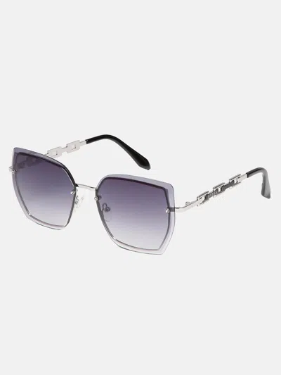 Guess Factory Square Chain-link Metal Sunglasses
