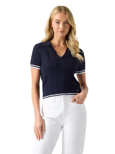 Guess Factory Ss Genesis Sweater In Blue