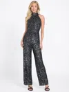 Guess Factory Stacy Sequin Jumpsuit In Black