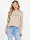 Guess Factory Sue Logo Crewneck Sweatshirt In Neutral